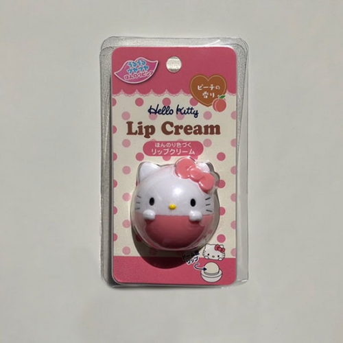 Sanrio 산리오 Hello Kitty Lip Cream Peach 헬로키티 립크림 복숭아 8g