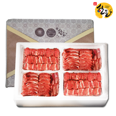 [한돈]인삼포크 특선4호_3.6kg(등갈비900gx2,돈갈비900gx2)