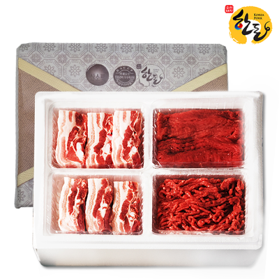 [한돈]인삼포크 특선1호_2kg(삼겹살500gx2,앞다리500g,안심500g)