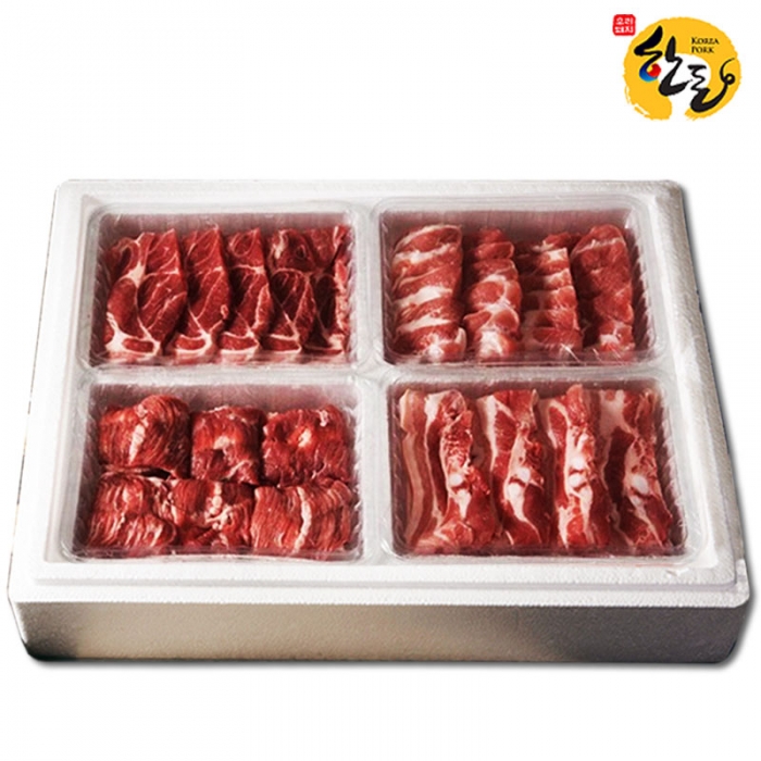 [한돈]인삼포크 특선3호_2kg(삼겹500g,목살500g,가브500g,갈매기500g