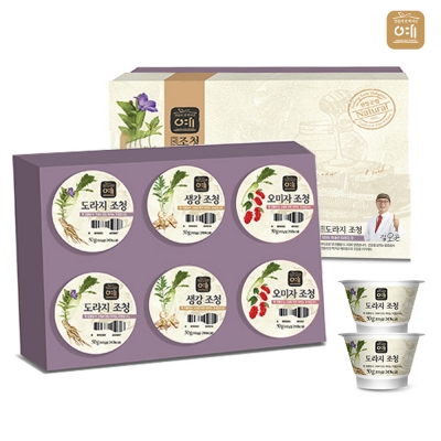 학가산예조청 떠먹는 조청 혼합50g x 6개입 쇼핑백