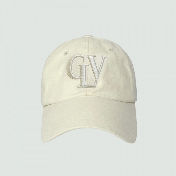 [파트너스페이스] 클레버필드 CLV 자수 엠보 볼캡 크림
