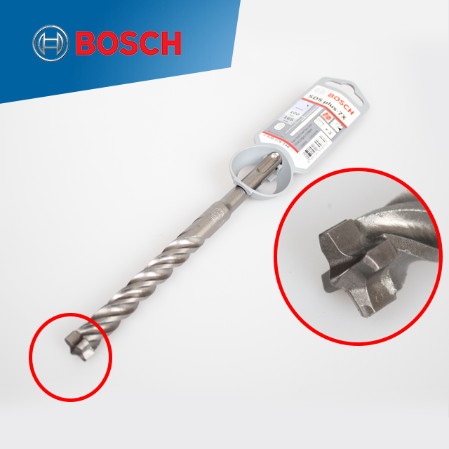 보쉬 SDS Plus 7X 해머드릴비트 12x400x465 [ 2608576154 / BOSCH / 4날 / 로터리 / 함마 / 콘크리트 ]