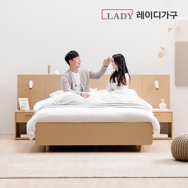 레이디가구 모노 베이직 LED 호텔침대_Q 프레임