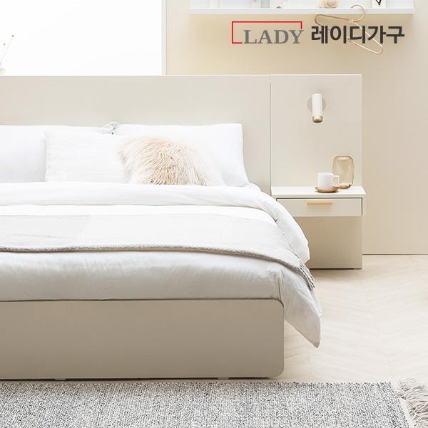 레이디가구 모노 수납 LED 호텔침대_Q 60T 필로우탑