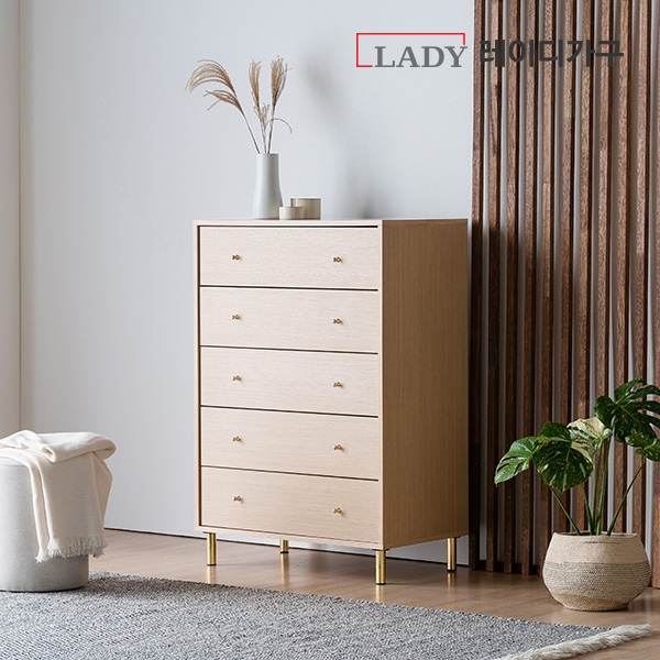 [8/12(화) 오후 3시 오픈] 레이디가구 모노 5단 서랍장