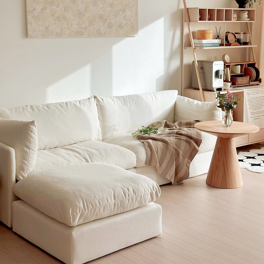 [파이널특가] 컴오프 패브릭 풀커버 소파 3인/4인