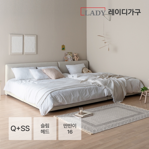 레브 기능성 패브릭 패밀리침대 슬림헤드 Q+SS_딴딴이 16