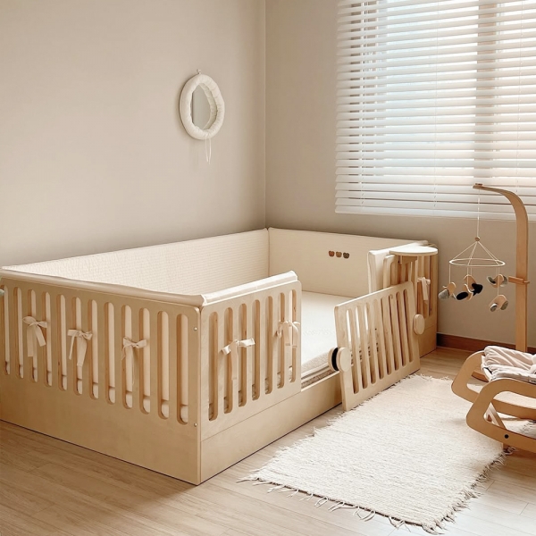 [연말결산특가] 높이조절 슬로우알레 루디 저상형 키즈 침대 원목 데이베드 SS