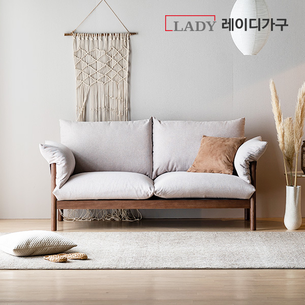 [파이널특가] 다인 100%원목 패브릭쇼파 3인용 소파