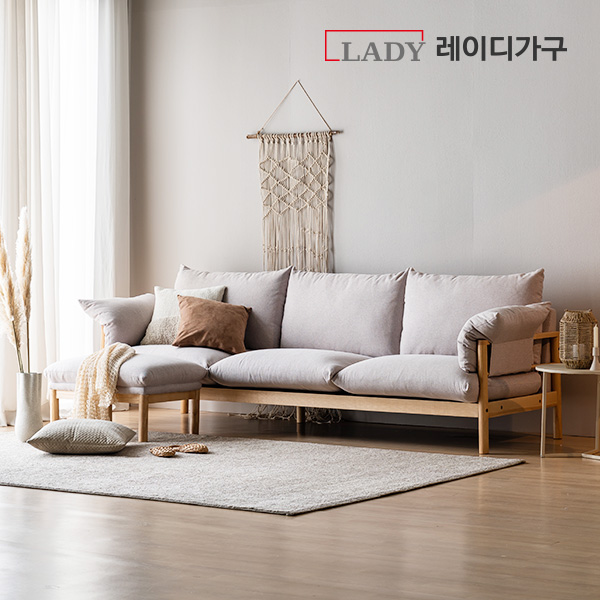 [파이널특가] 다인 100%원목 패브릭쇼파 4인용 소파