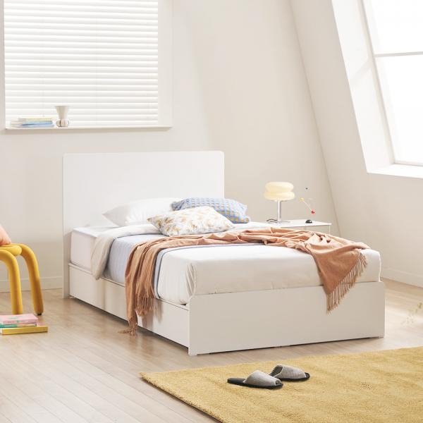 [연말결산특가] 포더홈 피즈 슬림헤드 3단 통서랍 수납침대 SS/Q