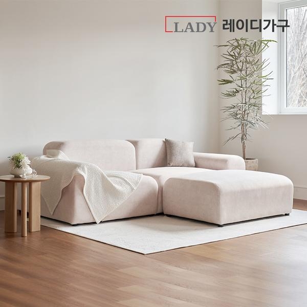 [NEW런칭] 레이디가구 올리 패브릭 3인 소파+스툴
