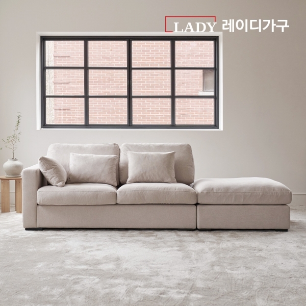 [NEW런칭] 레이디가구 소노 프리미엄 구스 패브릭 모듈 소파 3.5인용