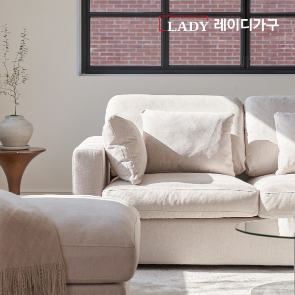 [NEW런칭] 레이디가구 소노 프리미엄 구스 패브릭 모듈 소파 3.5인용