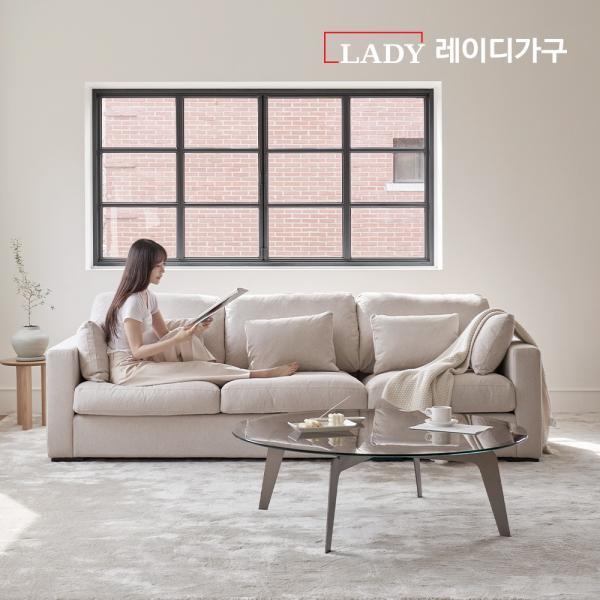 [NEW런칭] 레이디가구 소노 프리미엄 구스 패브릭 모듈 소파 4인용