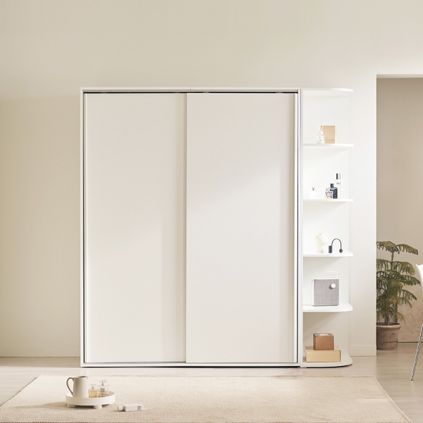 [연말결산특가] 프리핏 E0 댐핑도어 키큰 슬라이딩 옷장 1600~2300 (2도어)