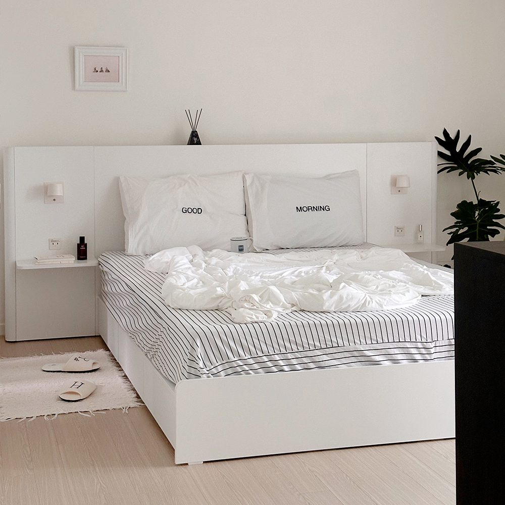 [연말결산특가] 머무름 E0 국내생산 호텔 수납 침대 SS/Q