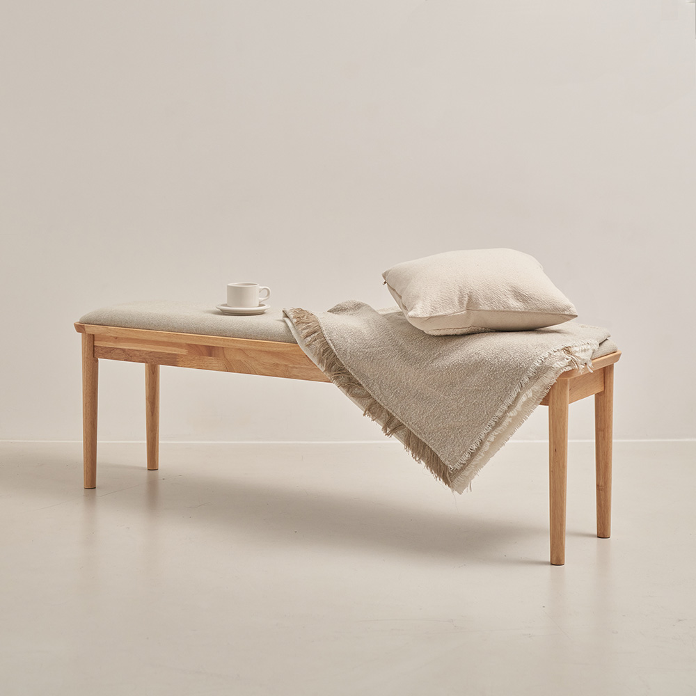 [1+1 증정] 엘린 원목 벤치의자 2인/3인