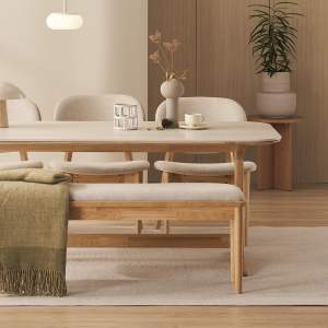 [1+1 증정] 엘린 원목 벤치의자 2인/3인