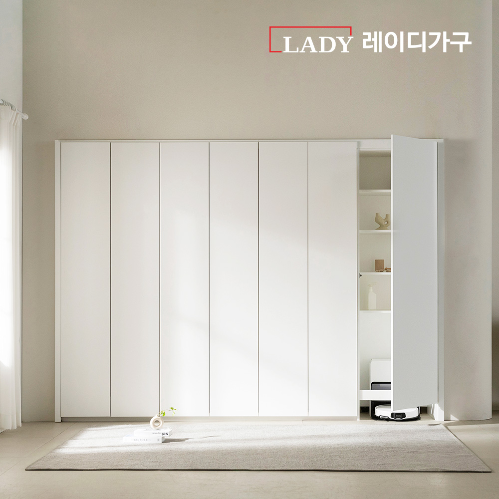 [연말결산특가] 리뉴얼 매튜 E0 무몰딩 시스템 여닫이/푸쉬도어 붙박이장