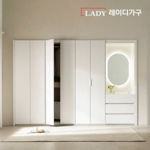 [연말결산특가] 리뉴얼 매튜 E0 무몰딩 시스템 여닫이/푸쉬도어 붙박이장