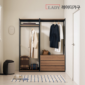 [24시간타임특가] 에어랙 철제 드레스룸 시스템옷장 (행거/서랍/코너형)