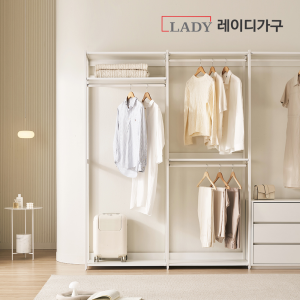 [24시간타임특가] 에어랙 철제 드레스룸 시스템옷장 (행거/서랍/코너형)