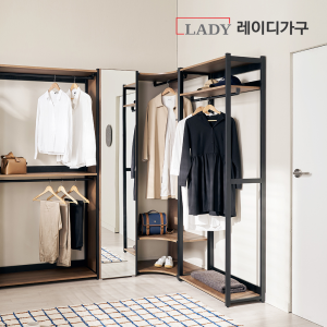 [24시간타임특가] 에어랙 철제 드레스룸 시스템옷장 (행거/서랍/코너형)