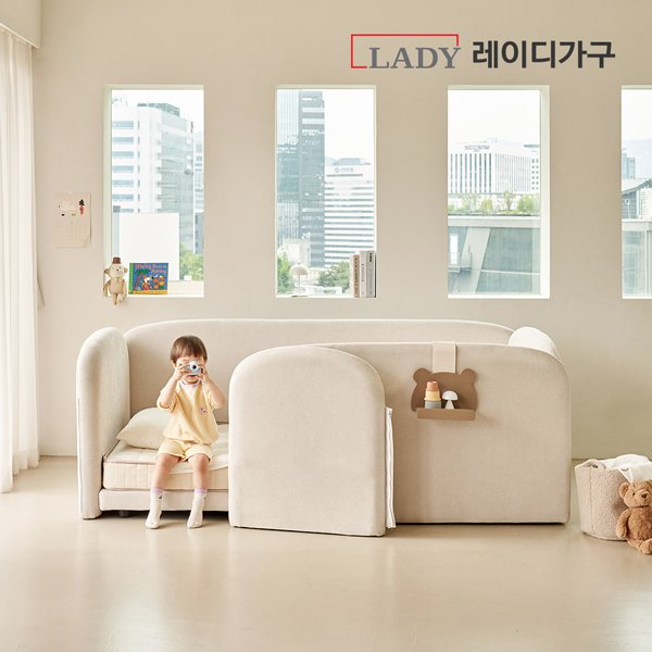 레이디가구 푸딩 기능성 패브릭 도어형 데이베드 SS_딴딴이 18