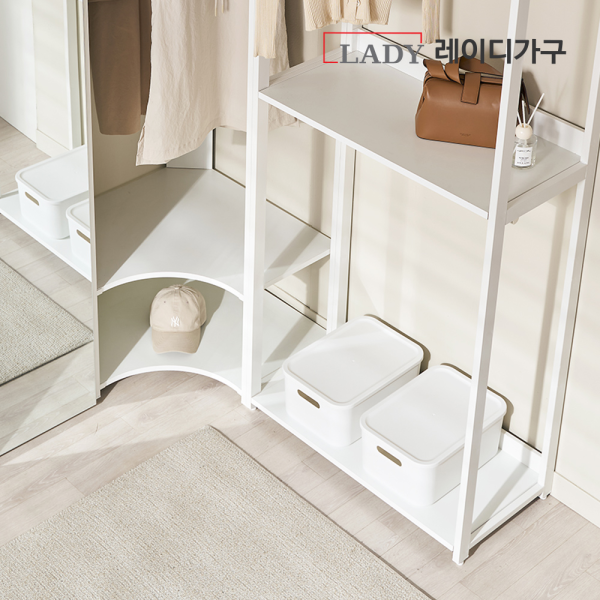 [24시간타임특가] 국내생산 에어랙 철제 드레스룸 시스템옷장 (세트할인)
