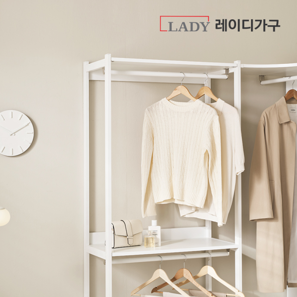 [24시간타임특가] 국내생산 에어랙 철제 드레스룸 시스템옷장 (세트할인)