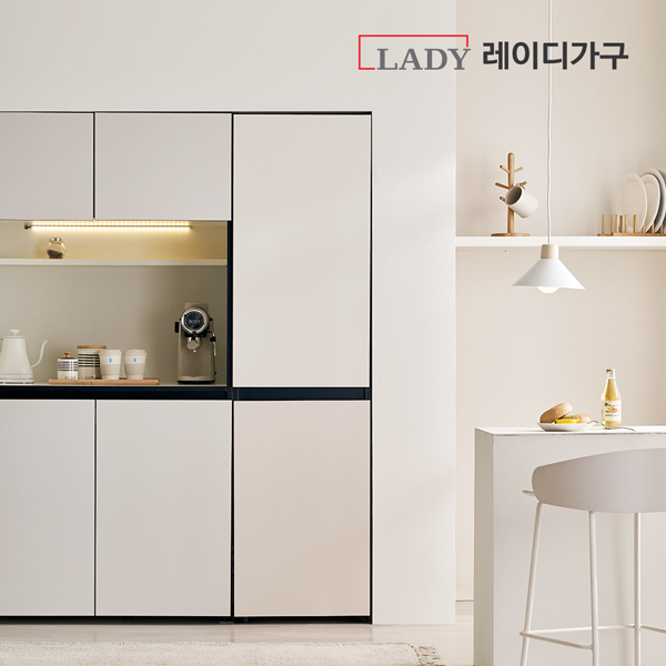 [NEW런칭] 모디핏 투도어 틈새장 냉장고장 맞춤 주방 홈카페 수납장