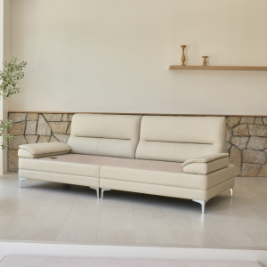 [NEW런칭 15%쿠폰] 온담 가죽 흙소파 정온 온열 소파 (쿠션 증정)