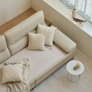 [NEW런칭 15%쿠폰] 온담 가죽 흙소파 정온 온열 소파 (쿠션 증정)