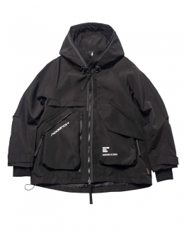 테크웨어 멀티포켓 후드 자켓