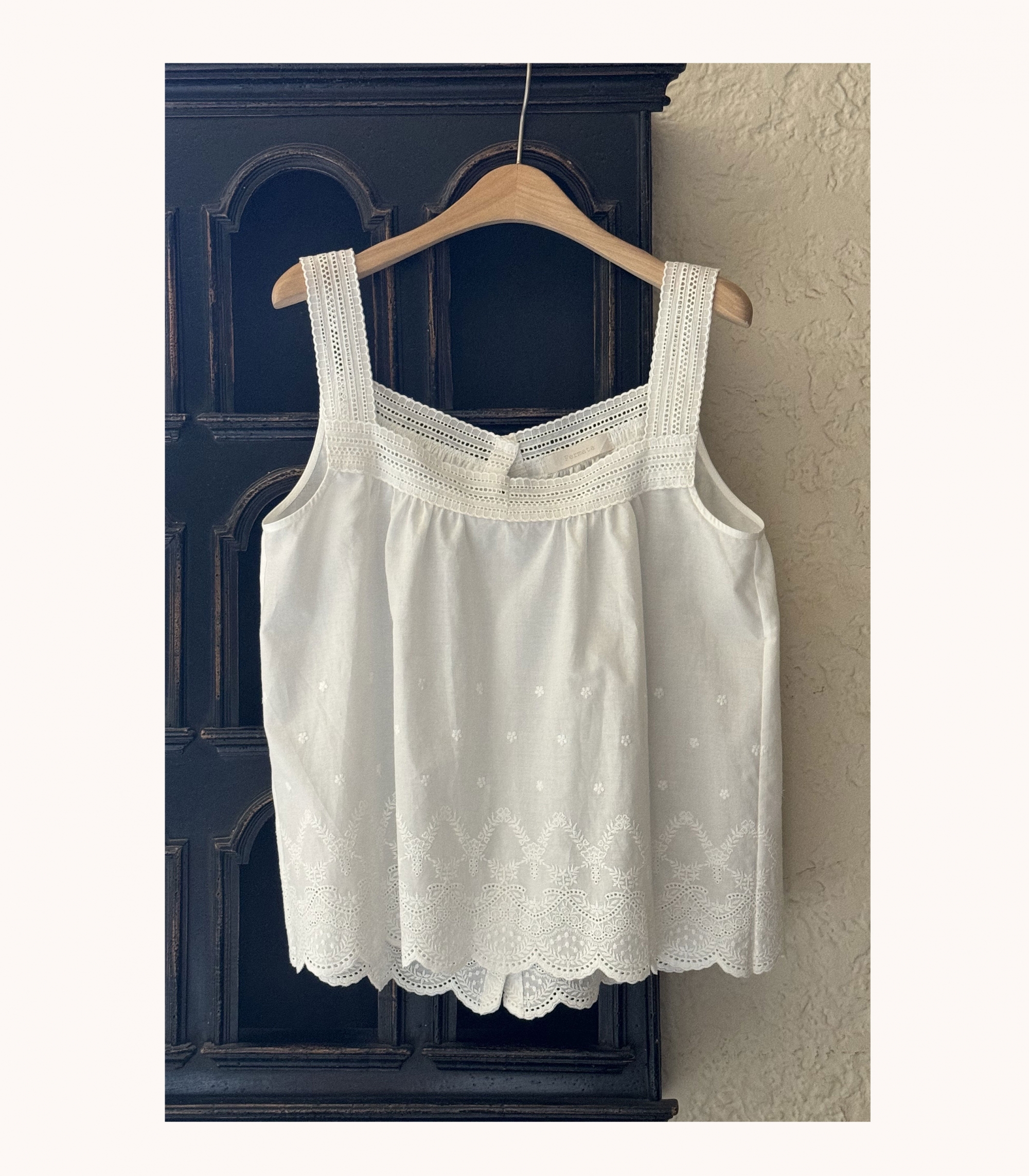 White Lace Summer Top