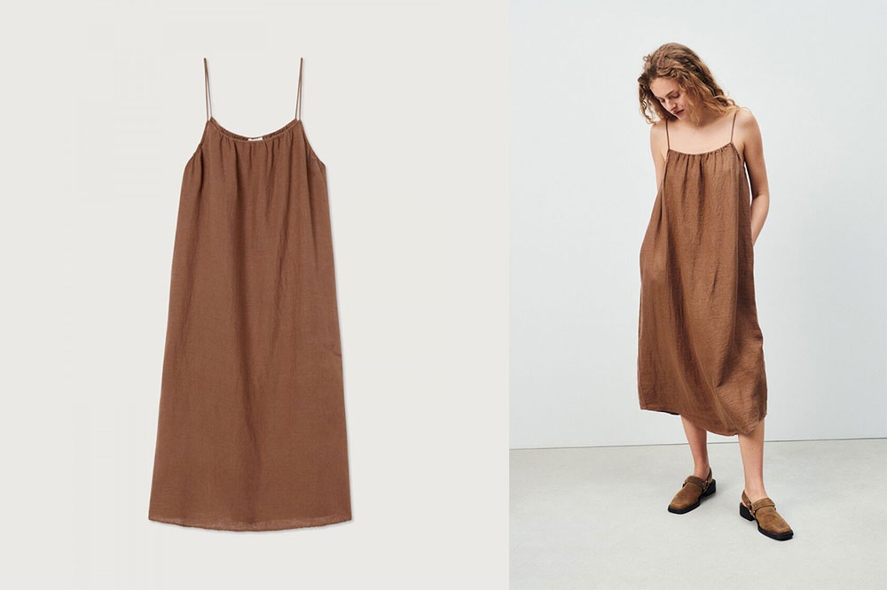 Thin Straps Long Large Dress