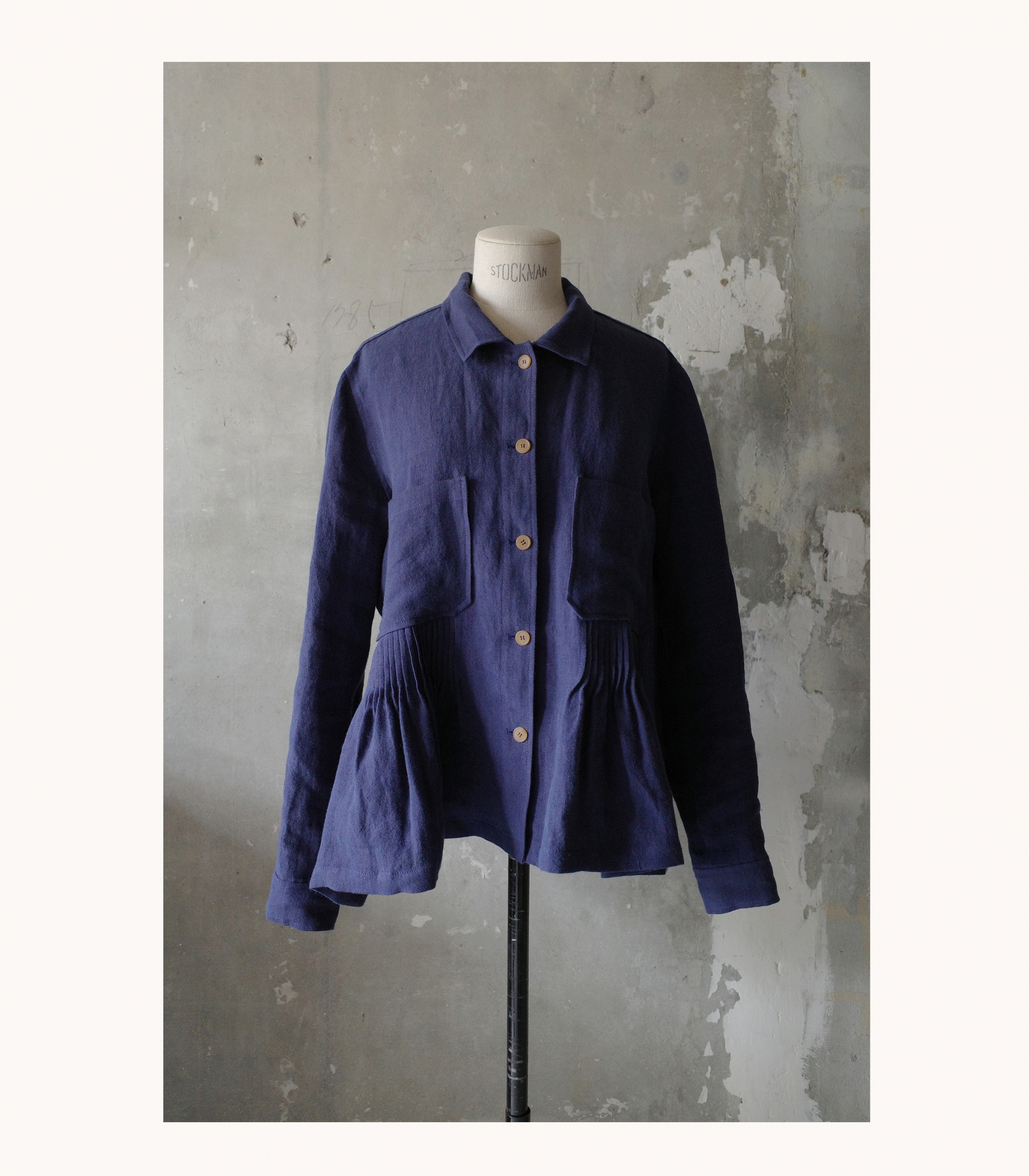 Pintuck linen shirt jacket (2colors)
