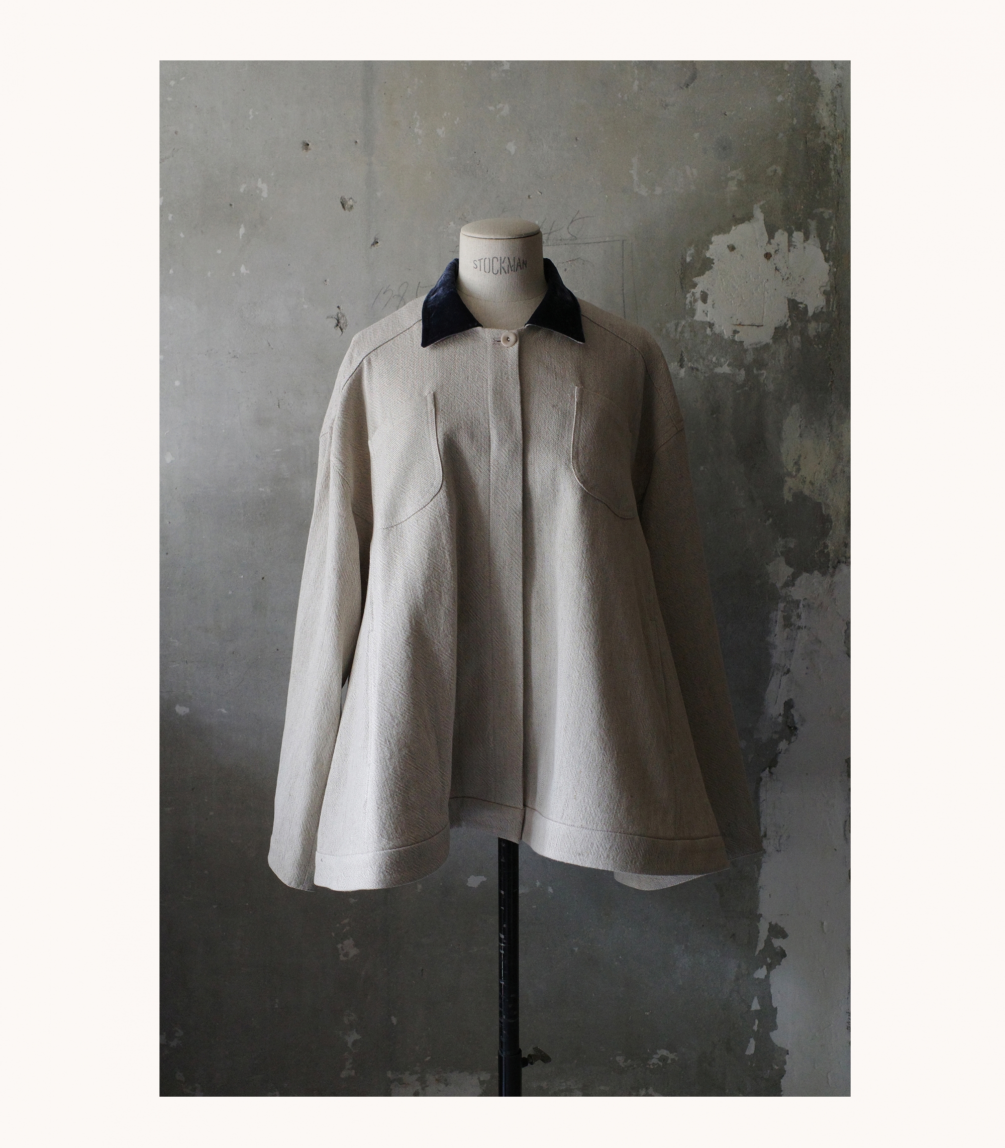 Linen full flare jacket (2colors)