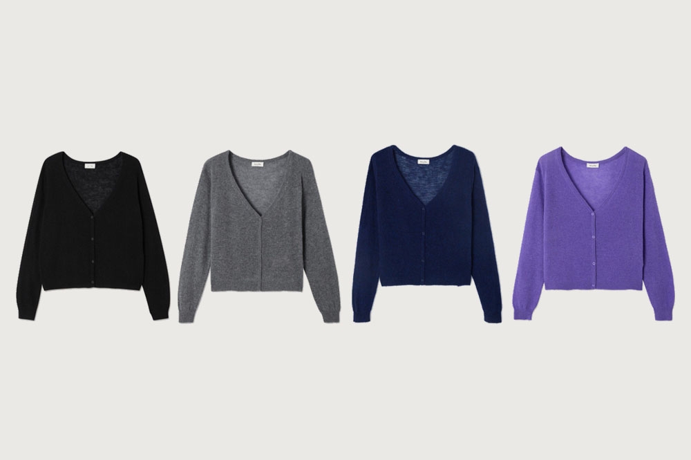 V-neck cropped Cardigan