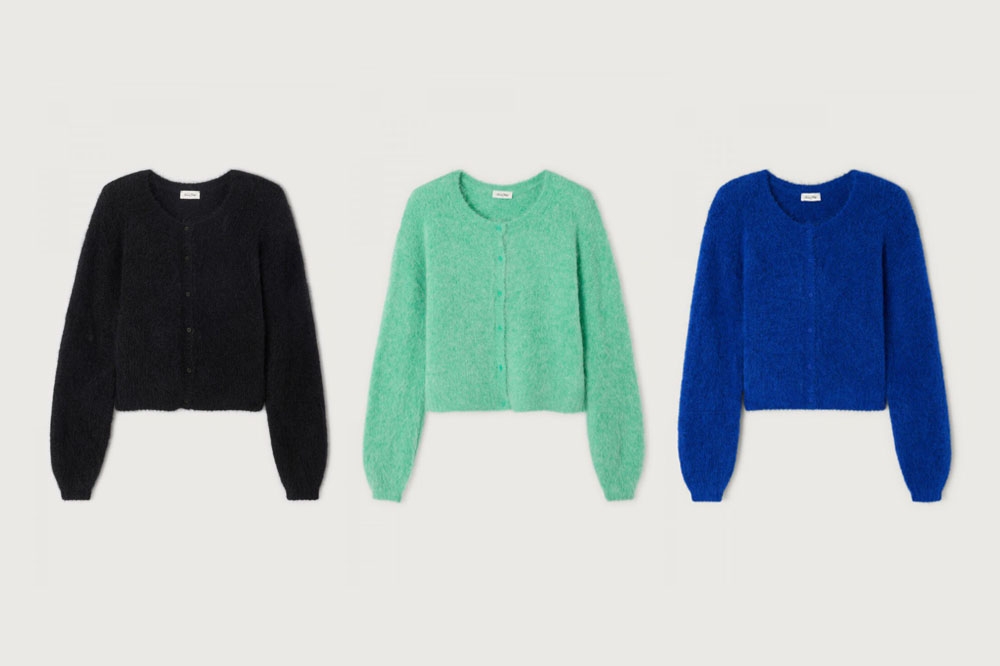 Alpaca long sleeved Cardigan