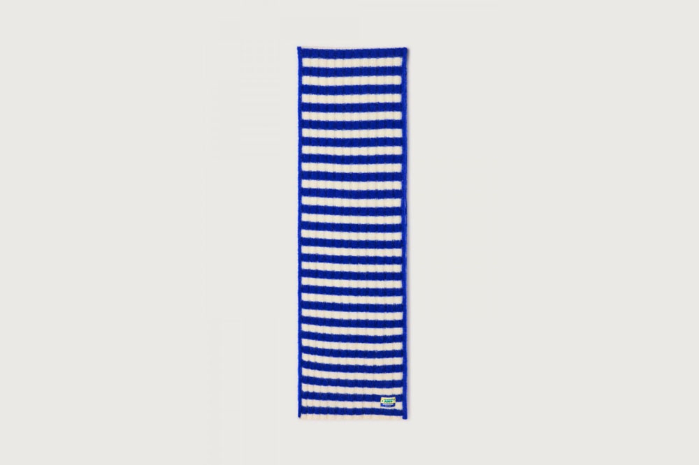 Alpaca Wool Ribbed Scarf