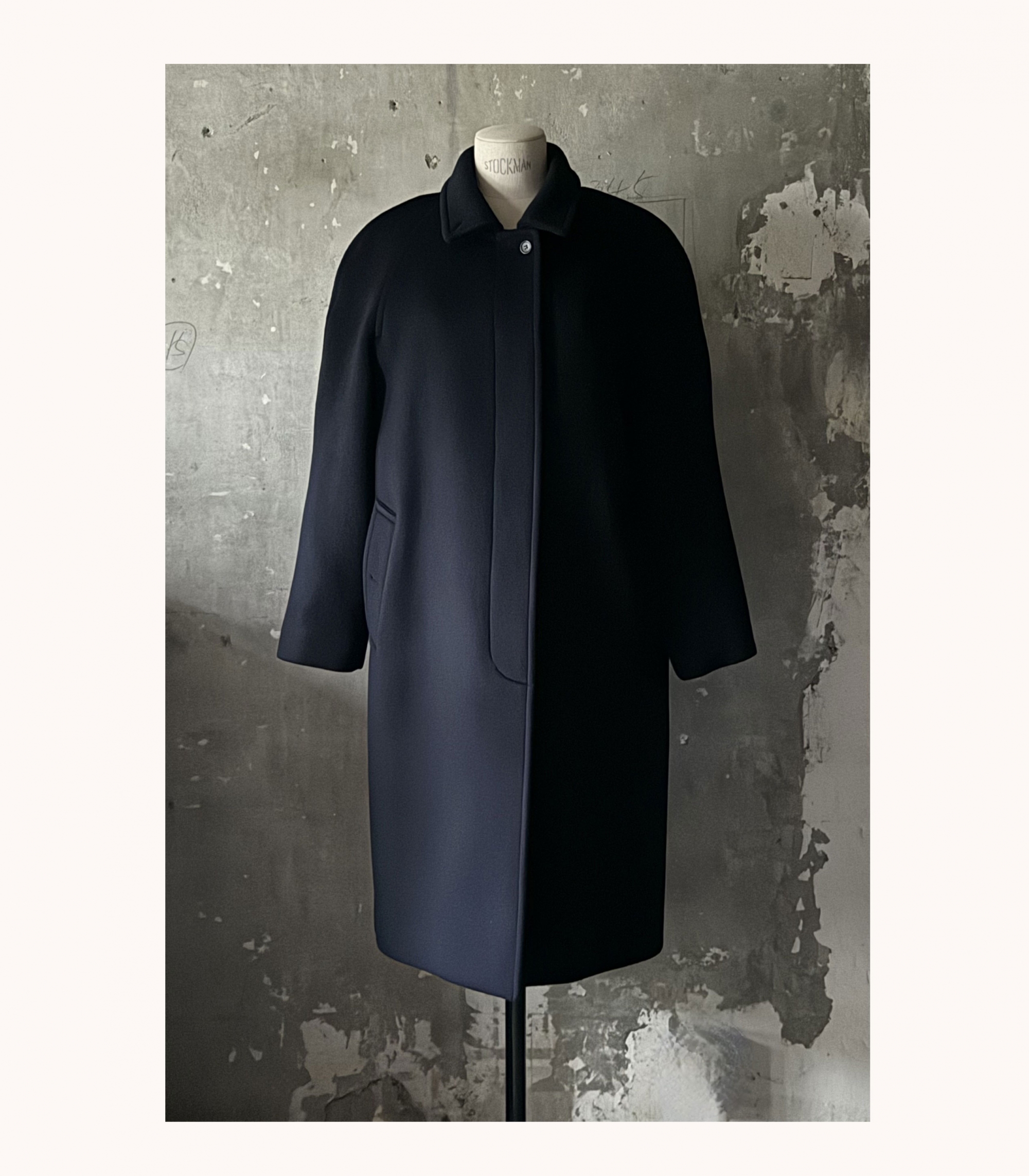 Wool Cashmere Balmacaan Coat
