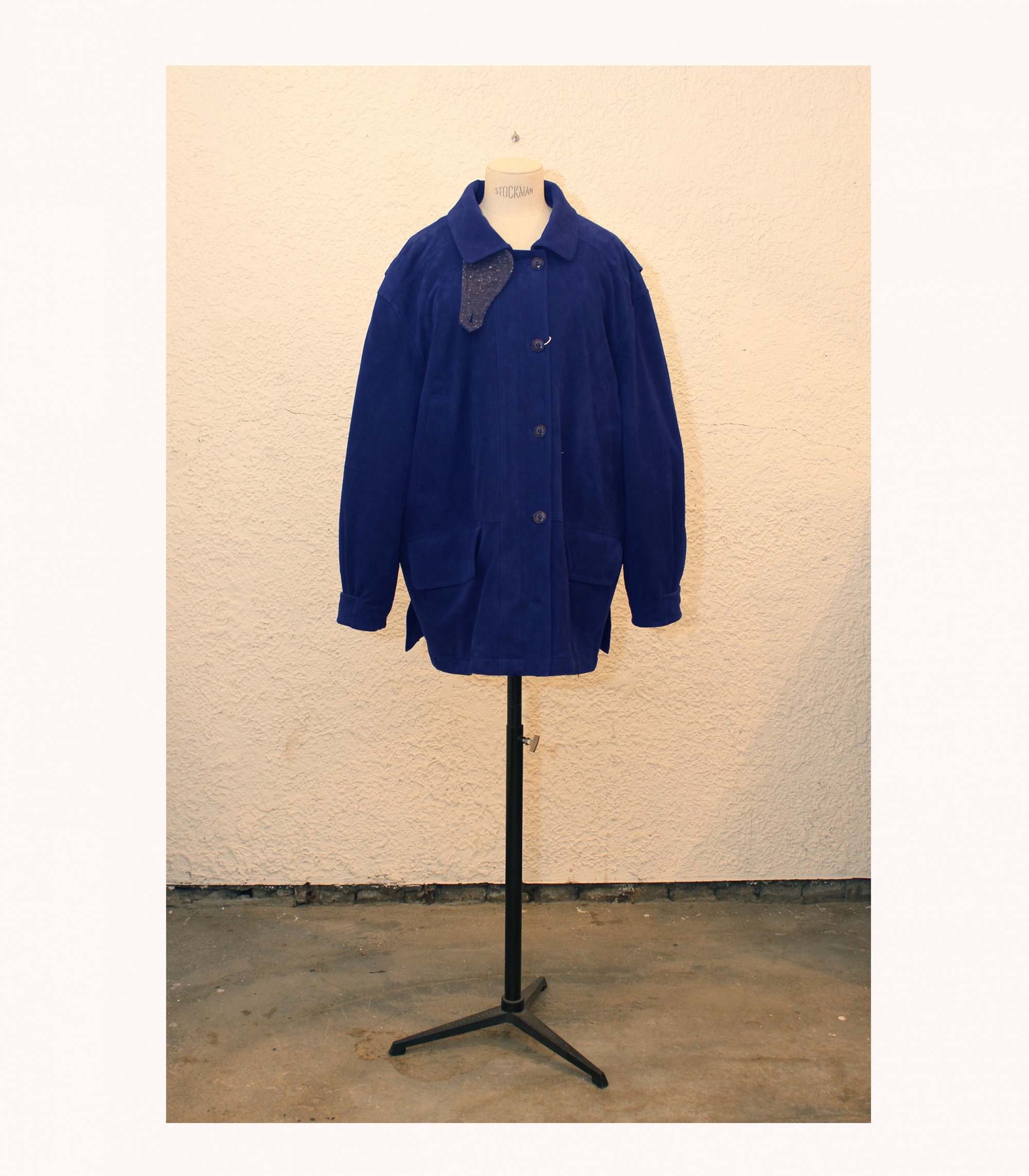 Over-fit Suede Safari Jacket