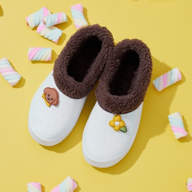 뿌뿌 겨울 털 실내화