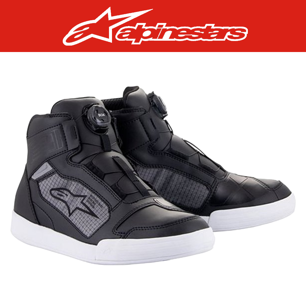 알파인스타 AXIOM BOA WATERPROOF SHOES*ASIA FIT - BLACK WHITE 아시아핏 라이딩 슈즈 라이더부츠 바이크부츠 라이더슈즈 바이크신발 스트릿 어반 캐쥬얼