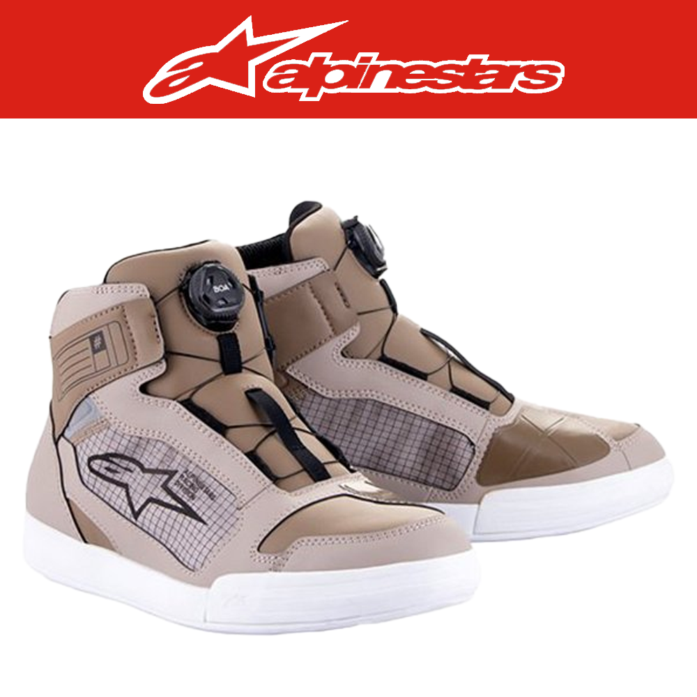 알파인스타 AXIOM BOA WATERPROOF SHOES*ASIA FIT - OAK BEIGE WHITE 아시아핏 라이딩 슈즈 라이더부츠 바이크부츠 라이더슈즈 바이크신발 스트릿 어반 캐쥬얼
