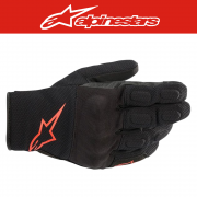 알파인스타 S MAX DRYSTAR GLOVES - BLACK RED FLUO, 봄가을 글러브, 숏장갑, 봄가을장갑, 바이크장갑, 오토바이장갑