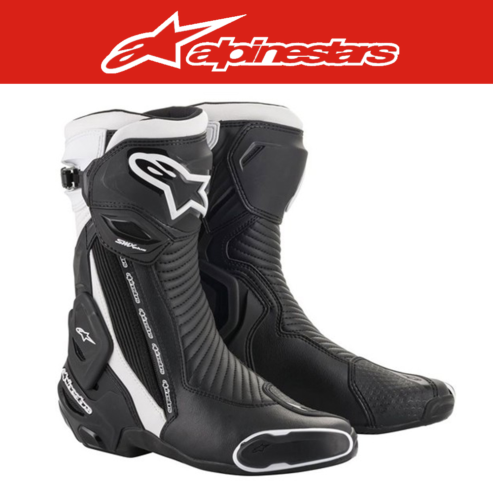 알파인스타 SMX PLUS V2 부츠 블랙 화이트 레이싱 BOOTS 롱부츠